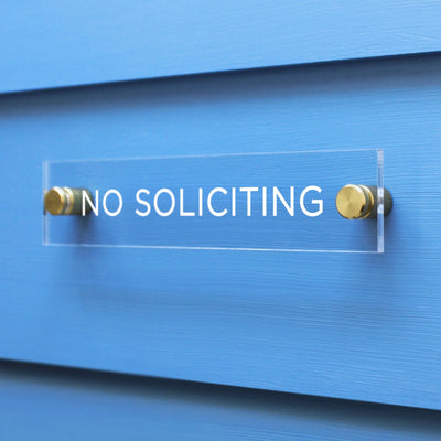 No Soliciting and other signs