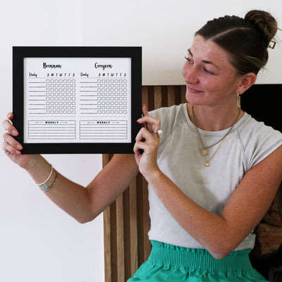 24 X 18 Framed Whiteboard Calendar | #805