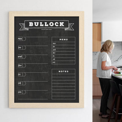 18 X 24 Framed Chalkboard Calendar | #18103