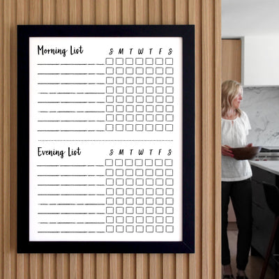 18 X 24 Framed Whiteboard Chore Charts | #18409