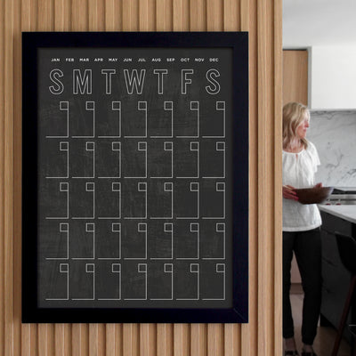 18 X 24 Framed Chalkboard Calendar | #18416