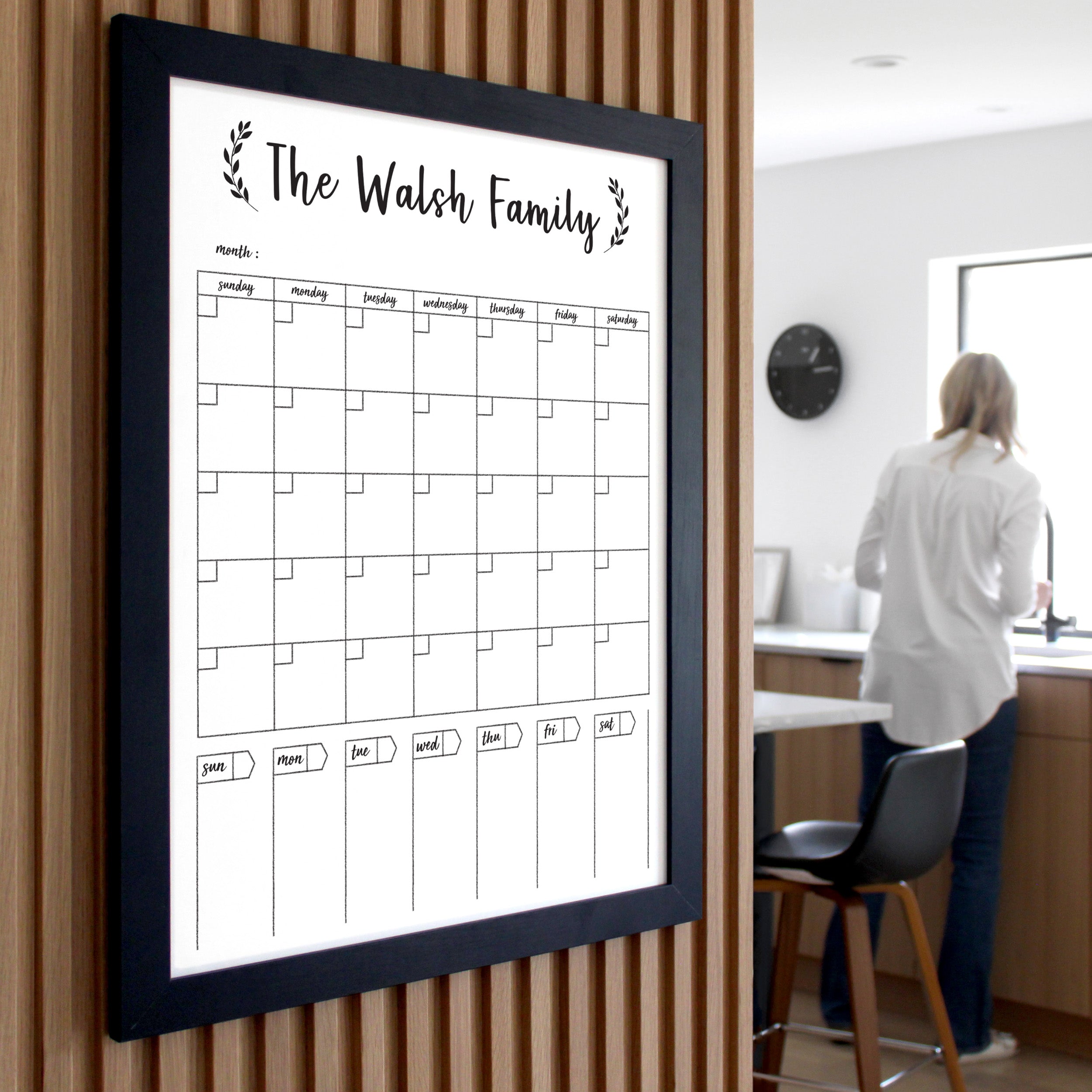 18 X 24 Framed Whiteboard Calendar | #18107 – Girl Friday