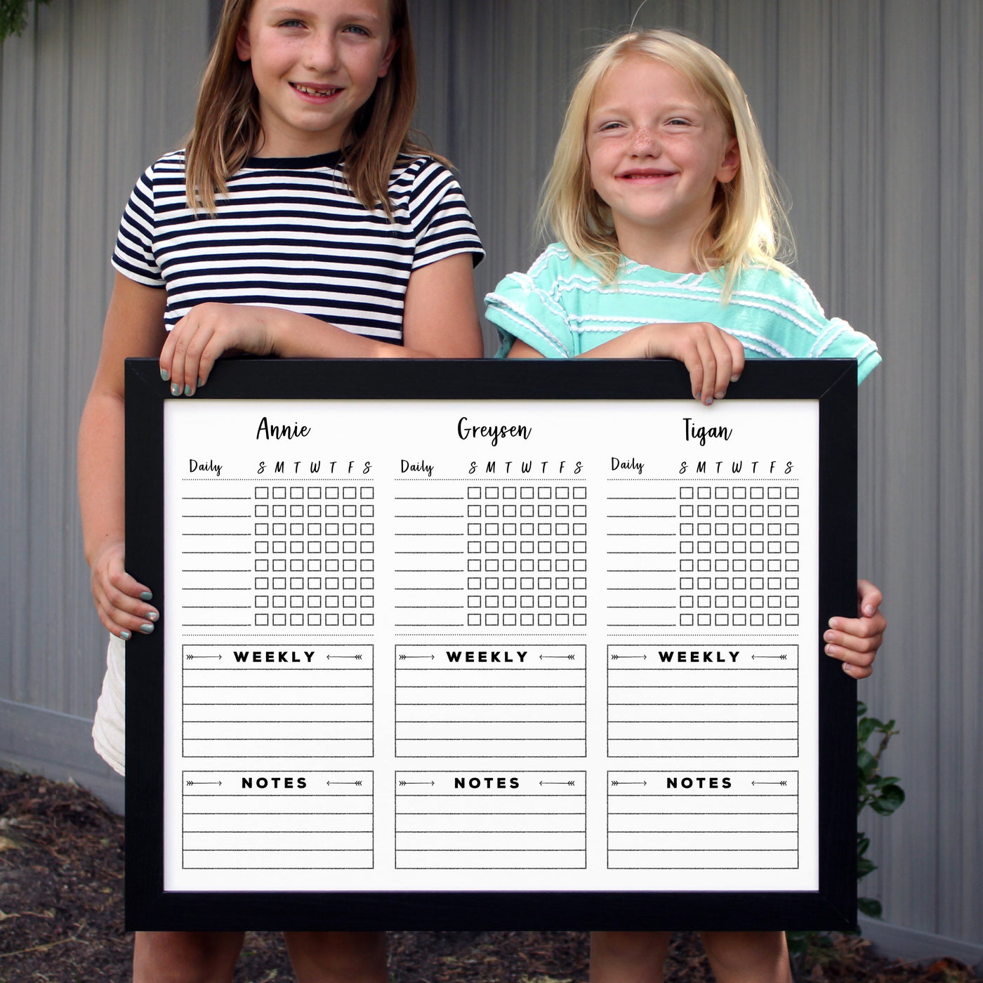 24 X 18 Framed Whiteboard Chore Charts | #18410