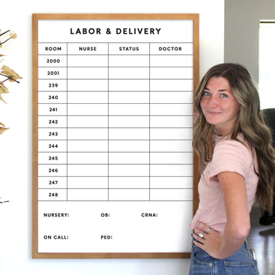 24 X 36 Labor and Delivery Hospital Whiteboard