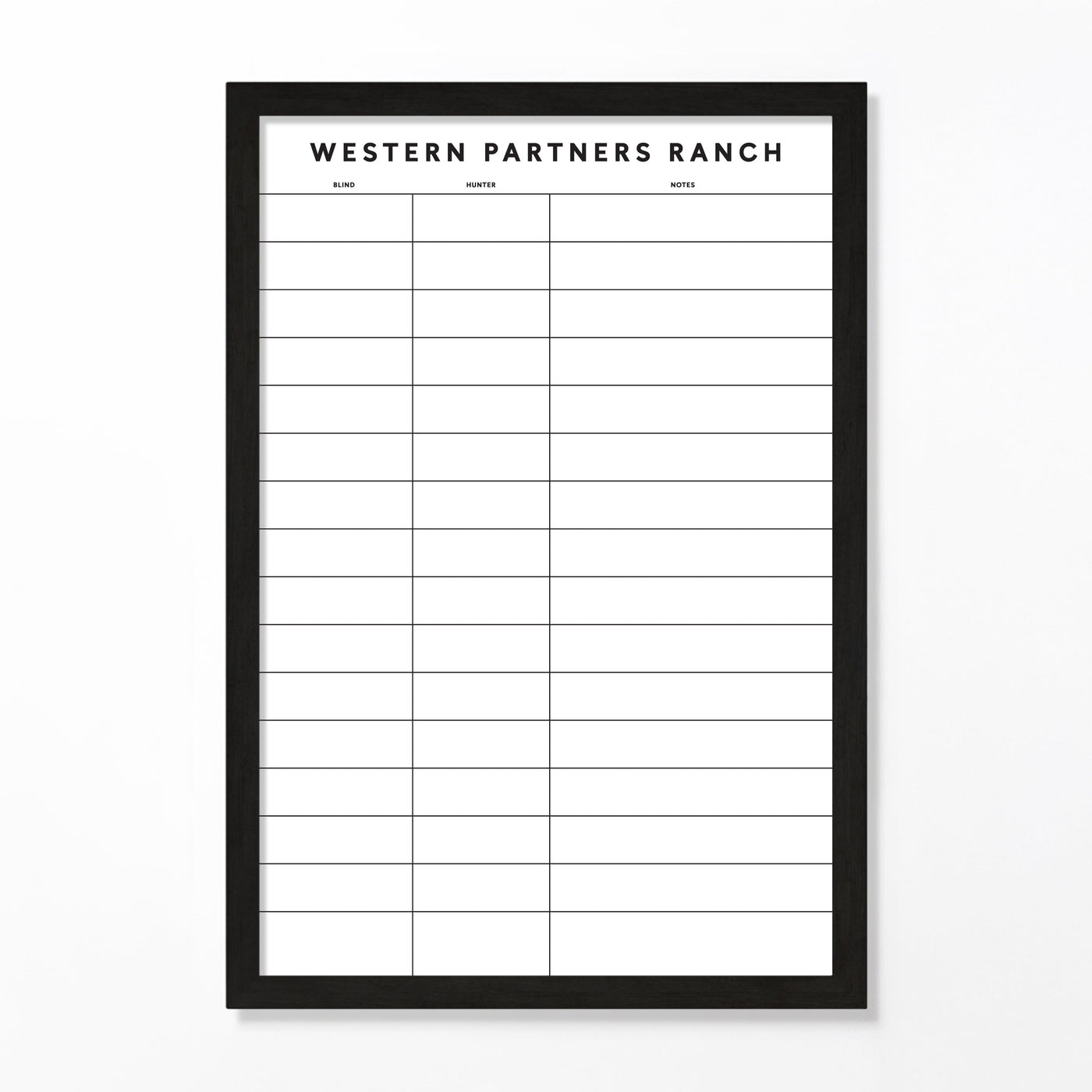 24 X 36 Hunting Ranch Framed Whiteboard | Blind and Hunter