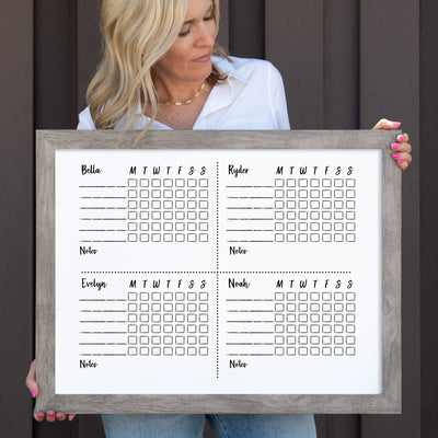 24 X 18 Framed Whiteboard Calendar | #18428