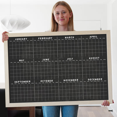 36 X 24 - 24182 LARGE HORIZONTAL CHALKBOARD TEMPLATE - yearly