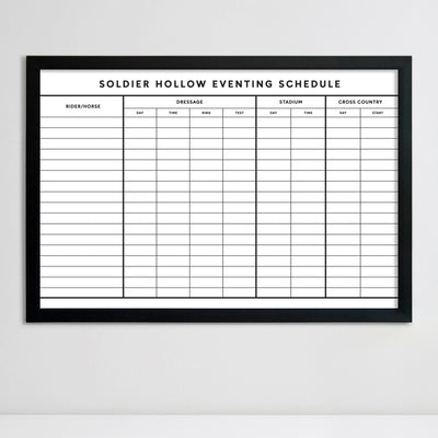 36 X 24 Horse Sporting Event | Equestrian Competition | Framed Whiteboard