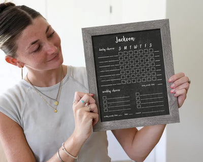 8 X 10 Framed Chalkboard Memo Board | #814