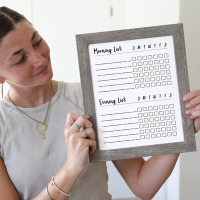 8 X 10 Framed Whiteboard Memo Board | #811