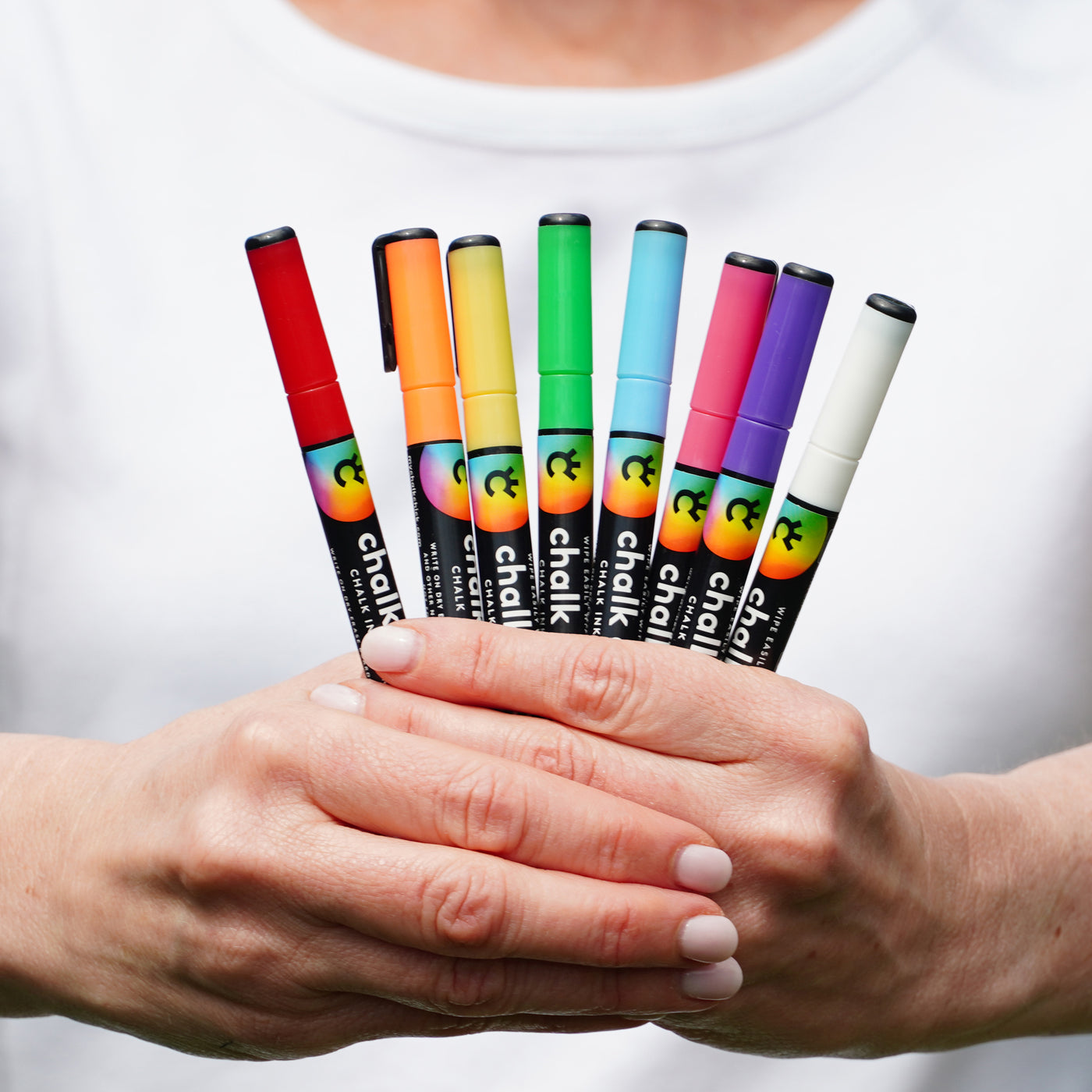 Multi-Colored Chalk Ink Markers with Extra Fine Tip