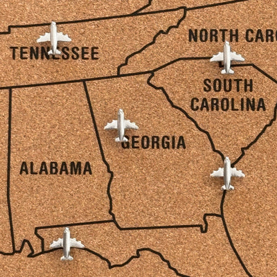 Modern push pins for Map | Red map pins