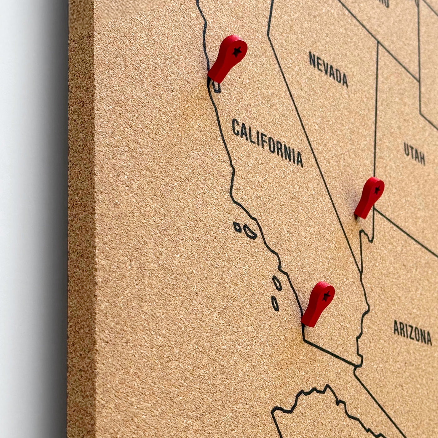 Modern push pins for Map | Red map pins