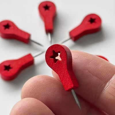 Modern push pins for Map | Red map pins