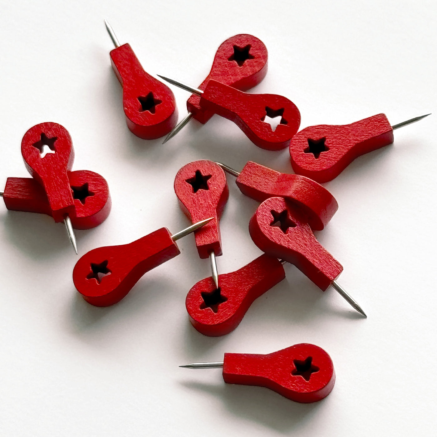 Modern push pins for Map | Red map pins