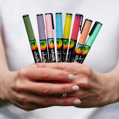 Floral Chalk Ink Marker Set | extra fine tip