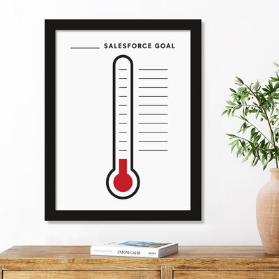 18 X 24 Goal Thermometer | Framed Whiteboard