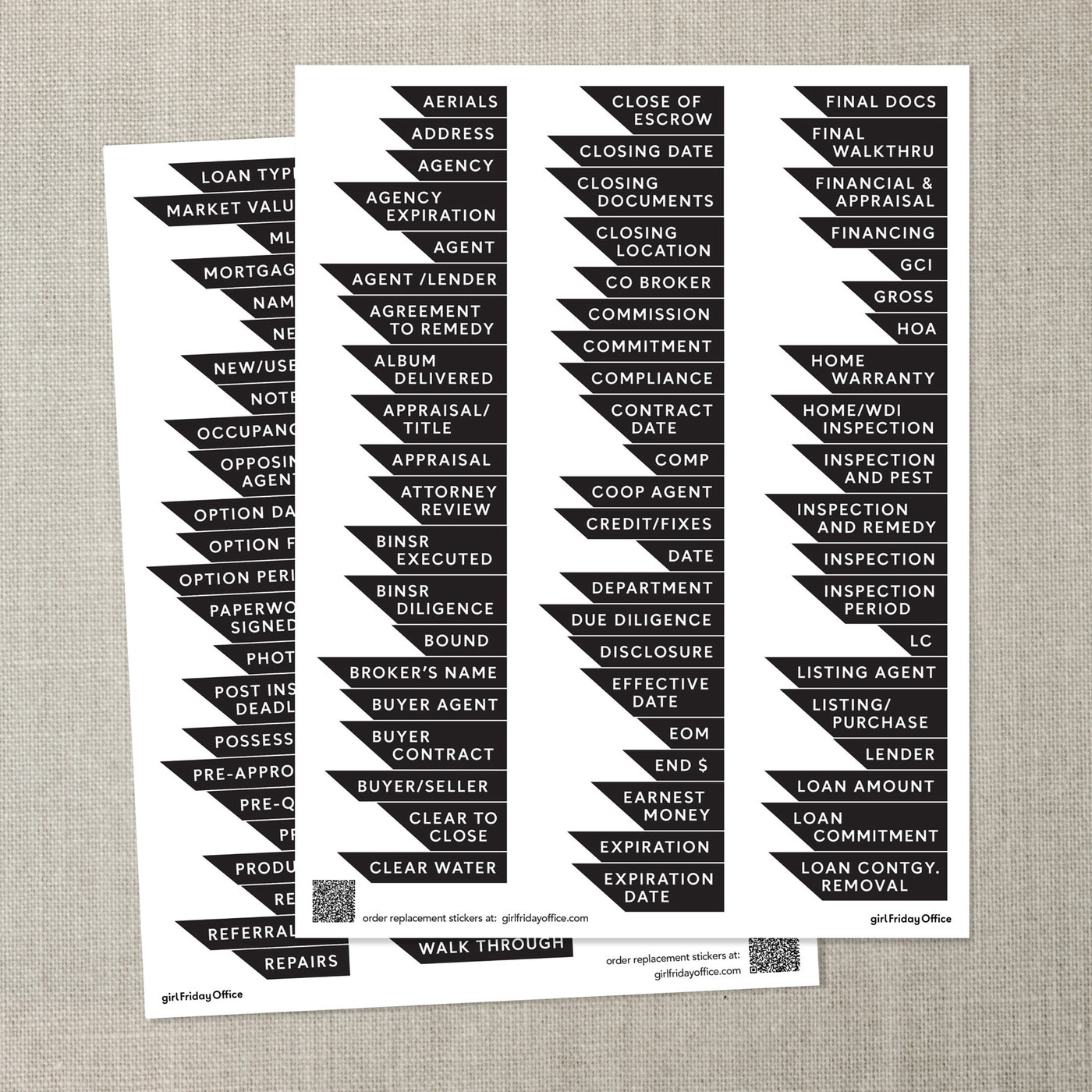Replacement Stickers