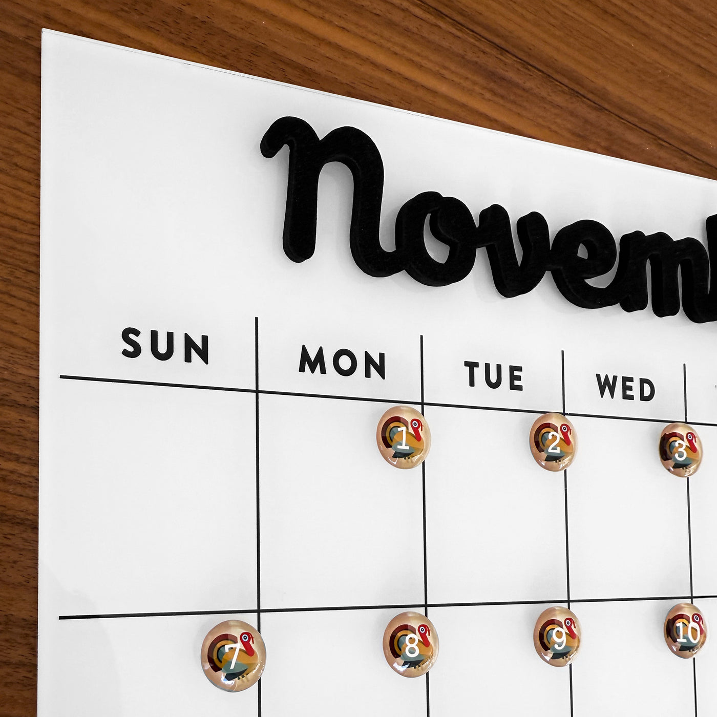 Number Magnets - Thanksgiving! Turkey Day