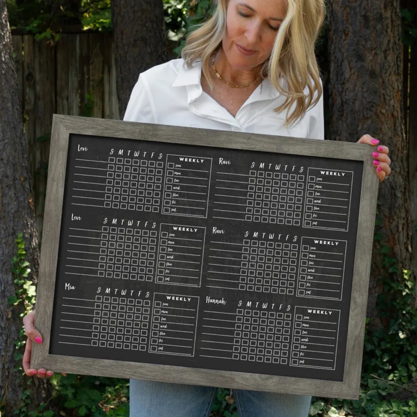 24 X 18 Framed Chalkboard Chore Charts | #18405
