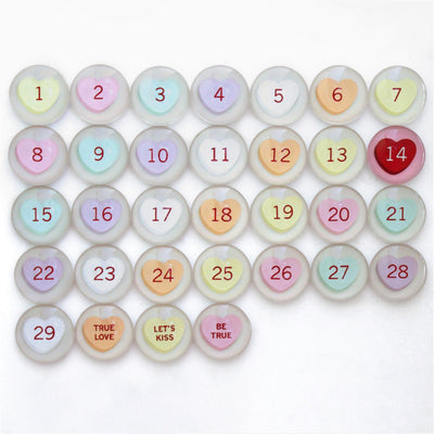 Number Magnets for February | Valentine's Day | Conversation Hearts