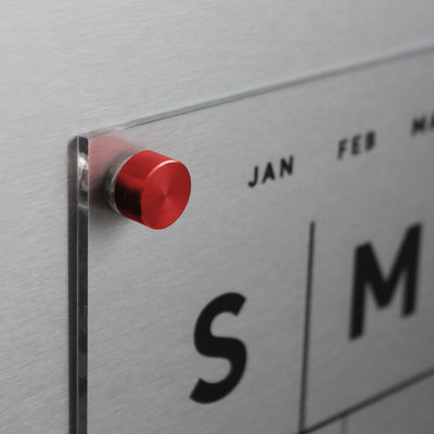 Clear Acrylic Monthly Fridge Calendar | Side Notes