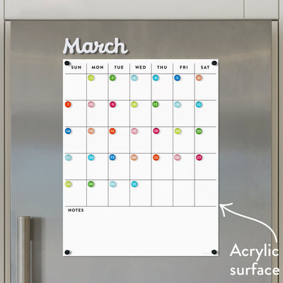 Acrylic Fridge Calendar