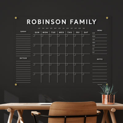 Family Command Center with To Do List and Chore Charts | White text