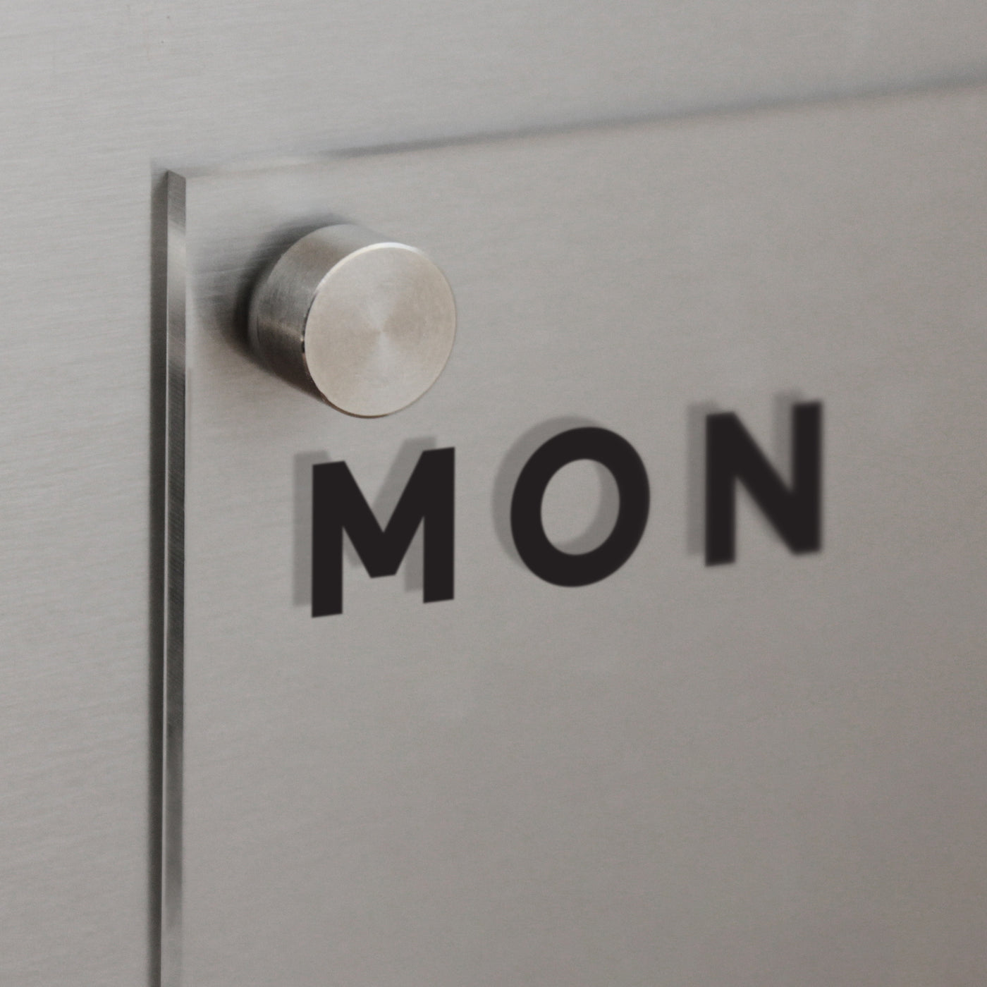 Clear Acrylic Weekly Fridge Calendar | Notes section