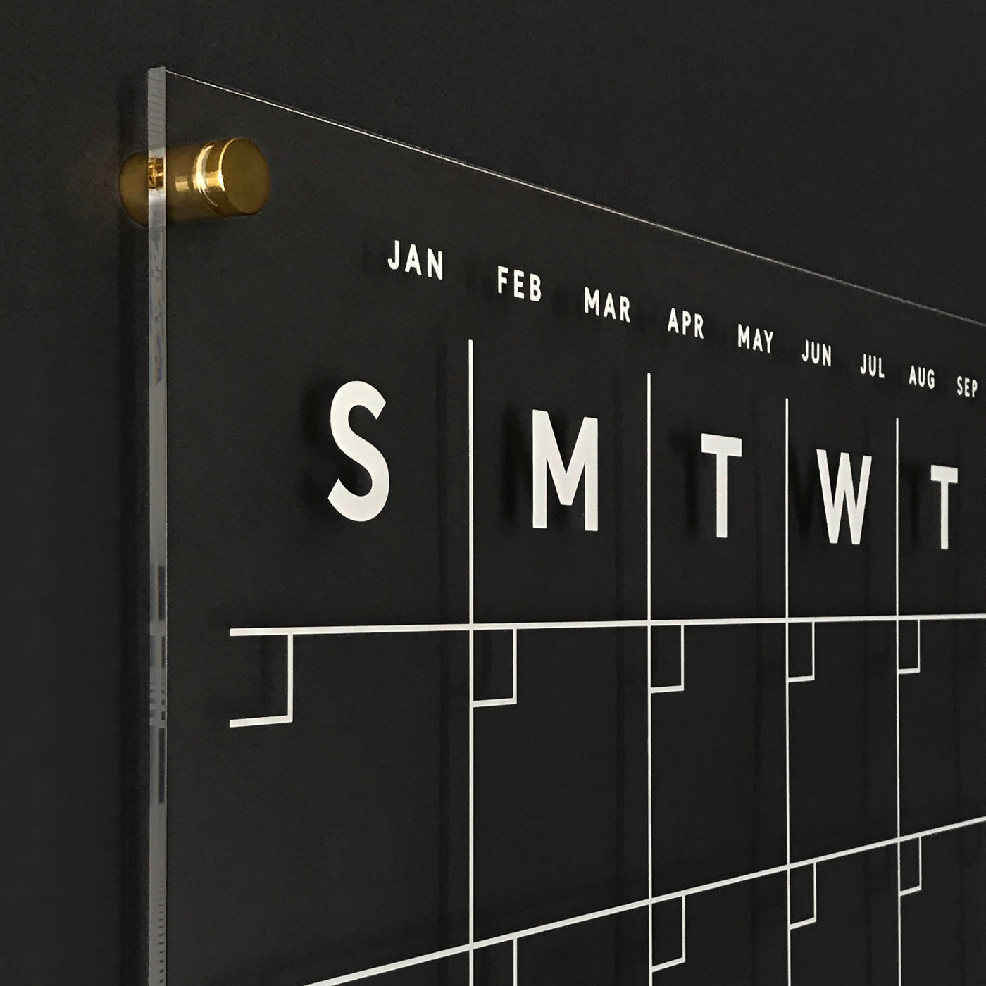 Acrylic Calendar with bottom notes