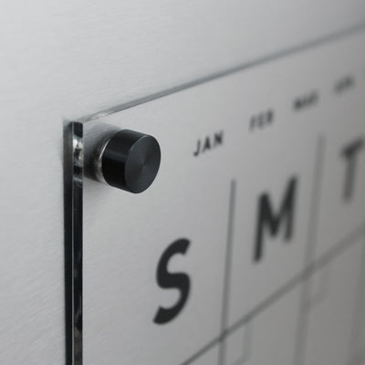 Clear Acrylic Monthly Fridge Calendar