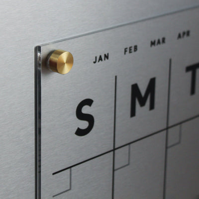Clear Acrylic Monthly Fridge Calendar