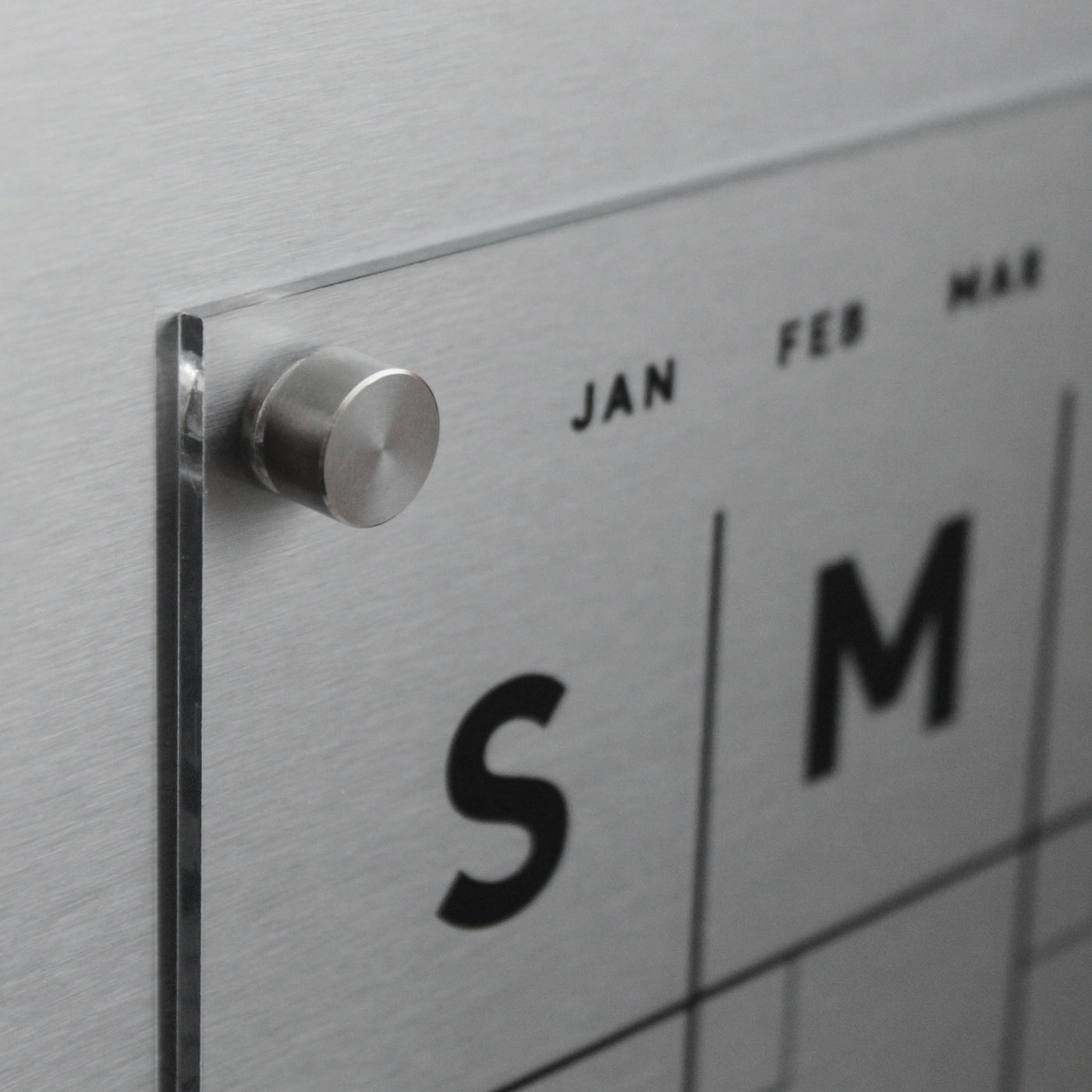 Clear Acrylic Monthly Fridge Calendar