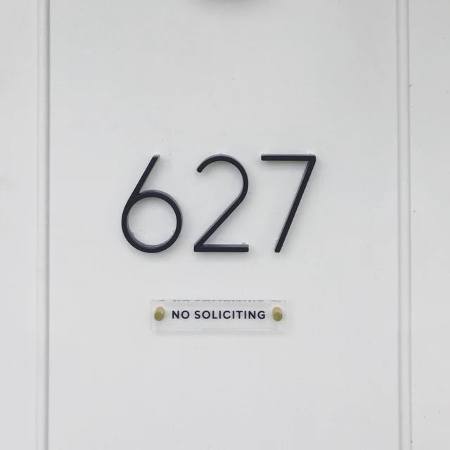 No Soliciting Acrylic sign