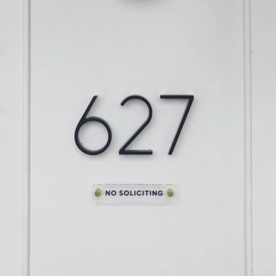 No Soliciting Acrylic sign