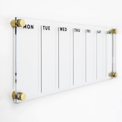 Acrylic Calendar - weekly