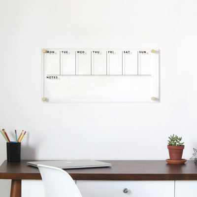 Acrylic Calendar - Dry Erase Calendar for wall